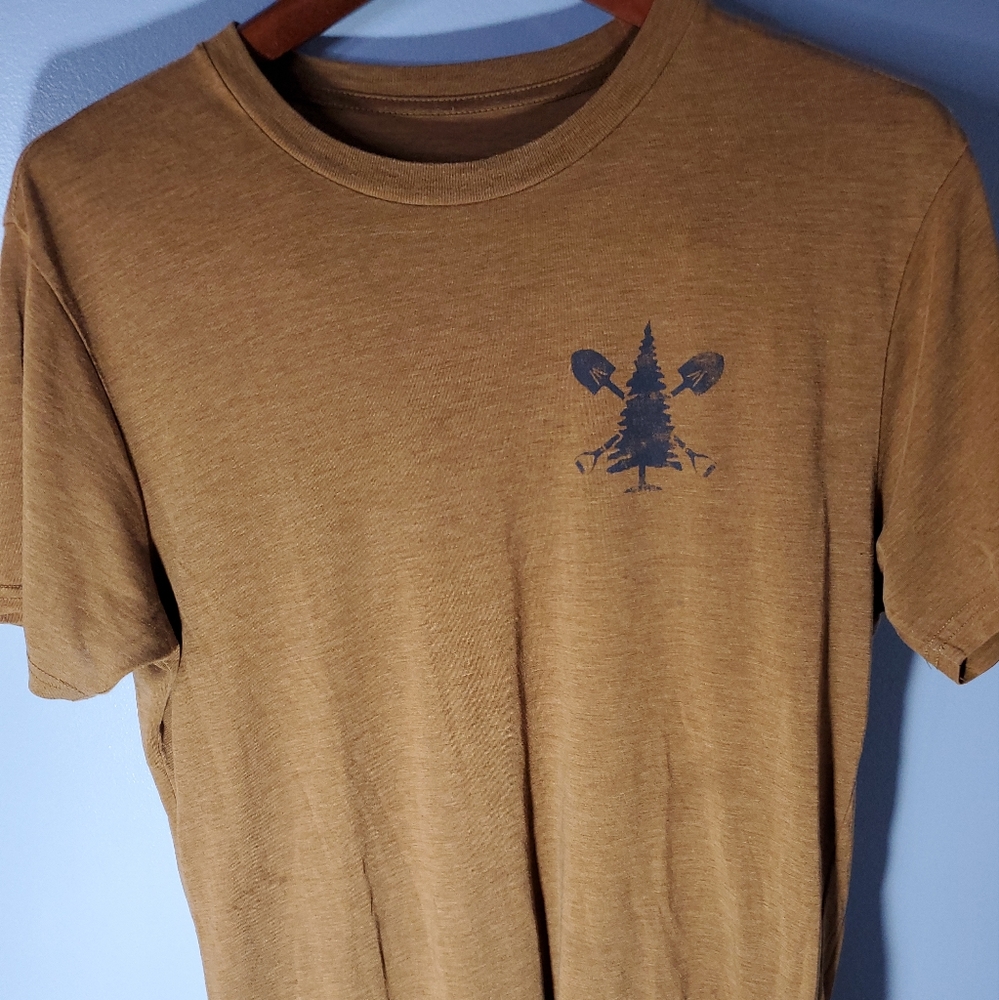 Teetree Shirt Save Your Planet Brown Men Size L
